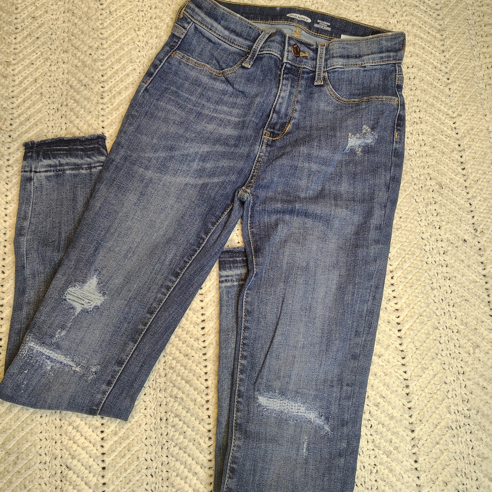Old Navy Distressed Blue Kids Jeans